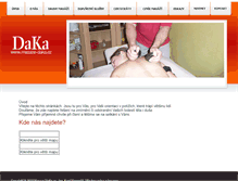 Tablet Screenshot of masaze-daka.cz